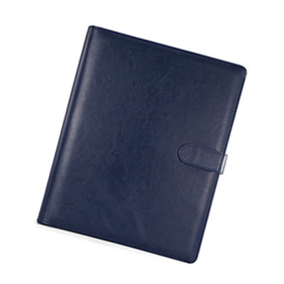 Leather Conference Folder 4 Rings Folder Document Case with Clipboard