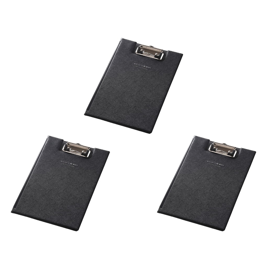 Foldable Clipboard with Clear Internal Pocket for Office Meeting and Conference