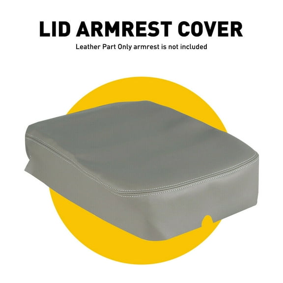 Leather Console Center Cover Armrest Gray 2002 - 08 For for Dodge RAM 1500 2500 3500-