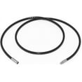 thumbnail image 1 of Leather Cord Chain Silk Rope Stainless Steel Rice Clasps Necklace Rope Chain for Jewelry Making (1.5mm, 24 Inch Black), 1 of 3
