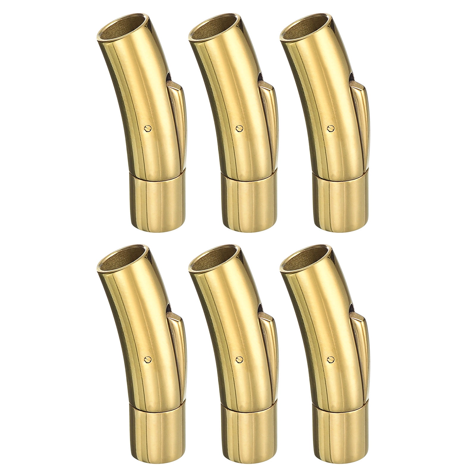 Leather Cord End Clasp, 20Pcs 3mm Hole Leather Clasps For Jewelry Making Rose Gold