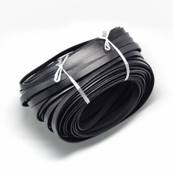 Leather Cords Black 10x2mm 50Yards/Bundle(150 Feet/Bundle)