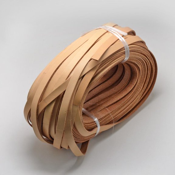 Leather Cords Sandy Brown 10x2mm about 50Yards/bundle(150 Feet/bundle)