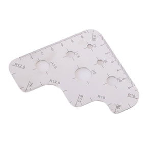 Leather Corner Cutting Ruler Circles Template Cutting Tool Stainless Steel Measuring Tool for Craft and Designers