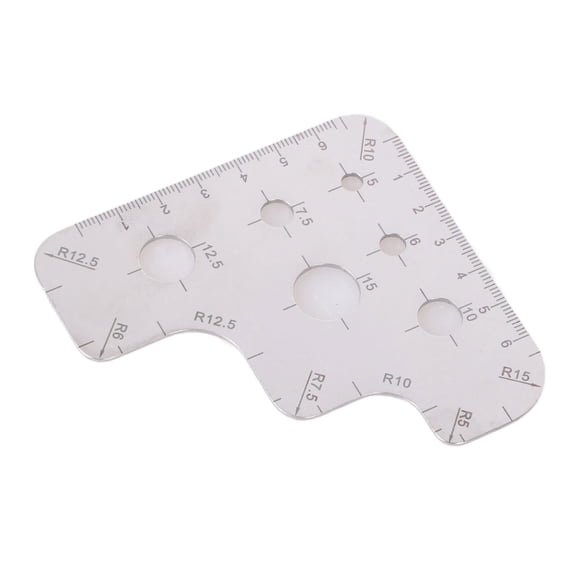 Leather Corner Punch Set Round Leather Corner Cutting Ruler Circle Template