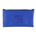thumbnail image 1 of Leather Cosmetic Bag with Card Slot Window and Spacious Storage Compartment for Toiletries Stationery, 1 of 9