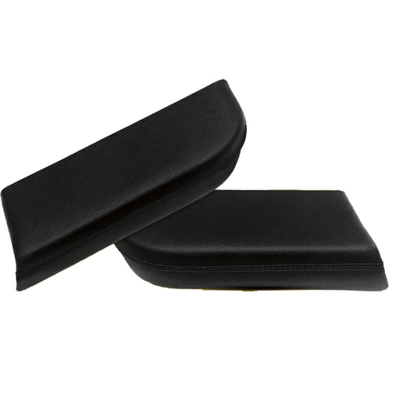 Leather Cover Fit for Honda Pilot 09-13 Armrest Synthethic (Rear Door Panel Armrest Cover, Black)