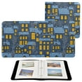 thumbnail image 1 of Leather Cover Photo Album 80 Pockets 4x6 Photos Bookshelf Picture Album House in Snowy Night, 1 of 9