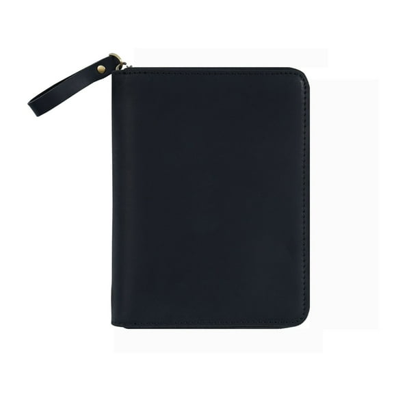 Leather Cover for 3.5x5.5Inch Field Notes Small Notepads Pocket Journal Handmade Zippered Leather Cover with Pen Slot