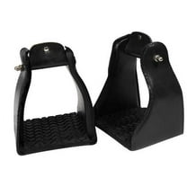 Leather Covered Endurance Stirrups (Black)