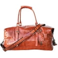 thumbnail image 1 of Leather Cow Hide Carry-On Duffle Duffel Weekend Gym Luggage Travel Bag 1831, 1 of 3