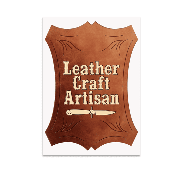 Leather Craft Artisan Poster Print - Leather Craft Enthusiast - 13x19 Poster Print