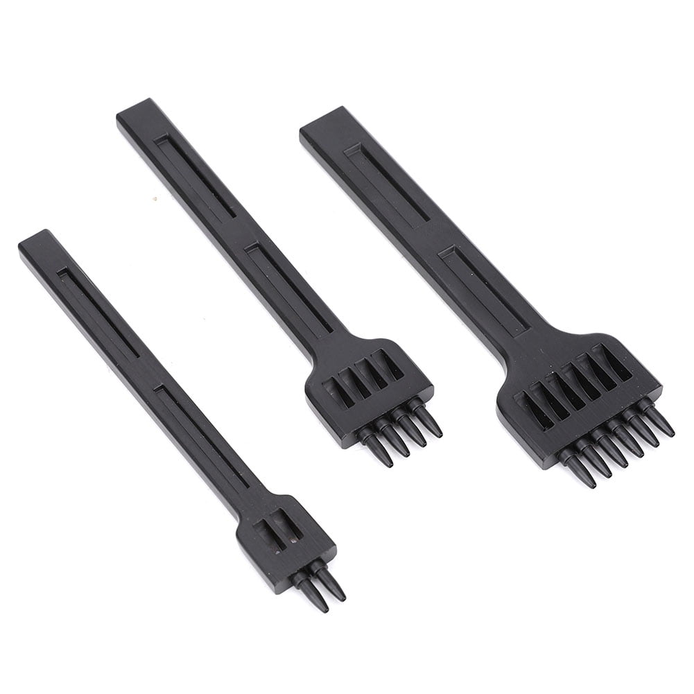 Leather Craft Hand Tool, Professional Leather Craft Tools 3pcs Smooth Handle  For Belt