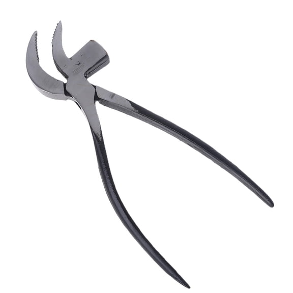 Leather Craft Pliers, Pulling Waist Silver/Black Cobbler Pliers for Working and Shoemaking