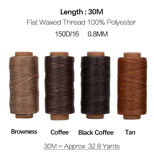 Leather Craft Sewing Kit Waxed Thread Hand Quilting Needles Sewing Awl