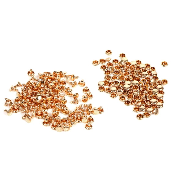 Leather Craft Studs, 8mm Double Cap Rivets, 100 Sets, Versatile Fasteners For Clothing Accessories