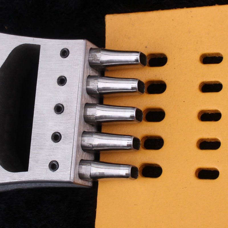 Leather Craft Watch Band strap Oval Hole Punch Tools Stitching 5 Prong