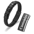 thumbnail image 1 of Leather Cremation Memorial Urn Bracelet for Ashes Memorial Ash Leather Wristband Women Men Memorial Ashes Urn Bracelet, 1 of 6
