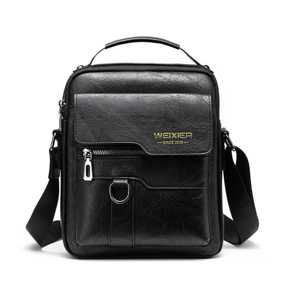 Leather Crossbody Bag under $5! Bzdzmqm Crossbody Bag Men's Shoulder Bag, Vintage Leather Vertical Messenger Bag, Business Casual Leather Satchel, Men's Leather Crossbody Purse, Fashion Men's