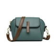 thumbnail image 1 of Leather Crossbody Bag for Women | Versatile Shoulder Purse | Soft Trendy Satchel | Magnetic Buckle | Large Capacity | Gold Tone Hardware | 18x13x9cm | Adjustable Strap 110-125cm, 1 of 4