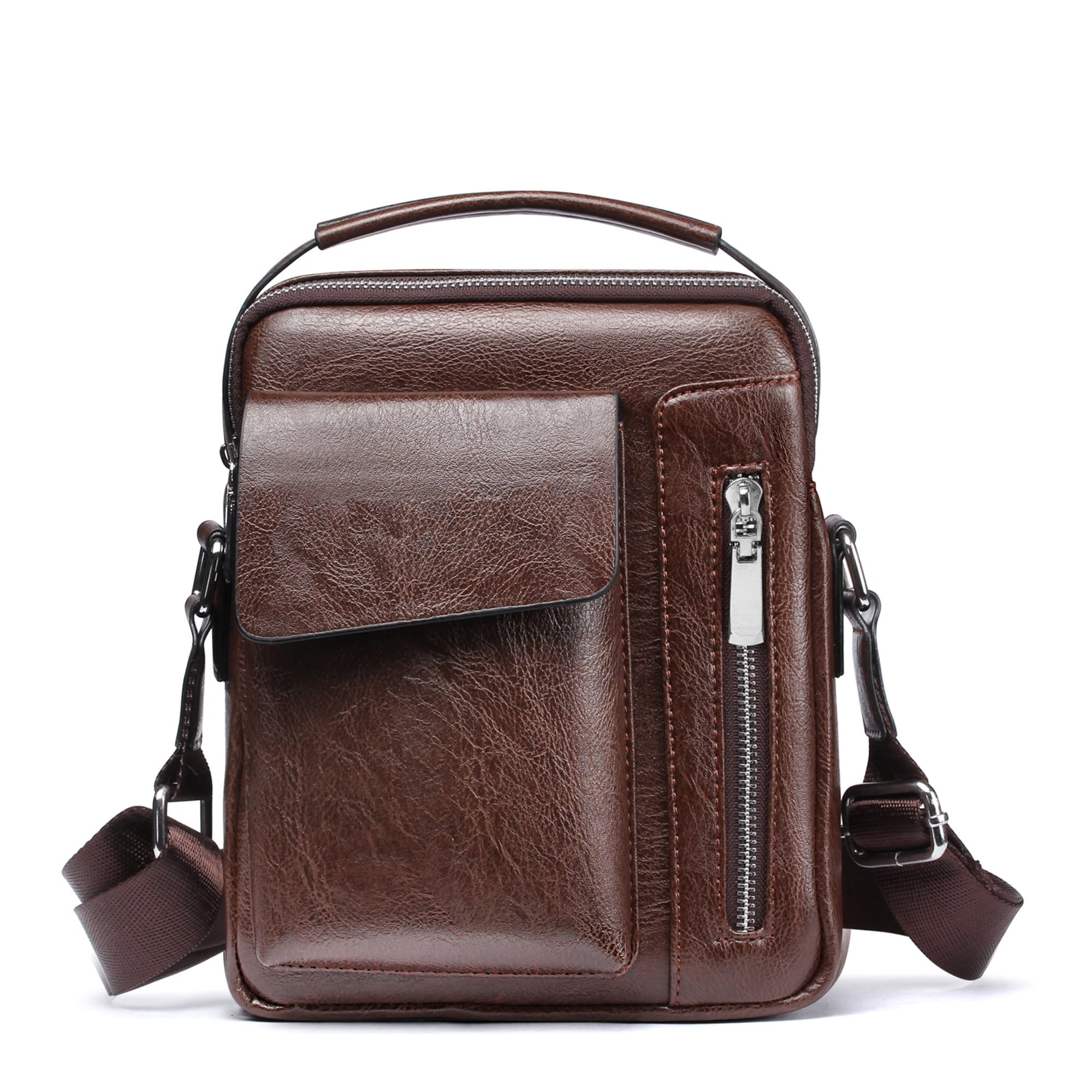 Exception Goods Man Purse Crossbody Leather, Mens Shoulder Bag Leather Messenger Bag for Men