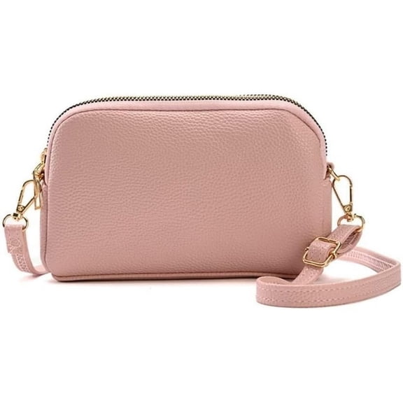 Leather Crossbody Bag for Women Messenger Sling Mobile Phone Small Size Handbag