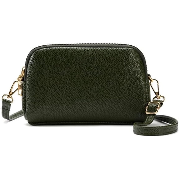 Leather Crossbody Bag for Women Messenger Sling Mobile Phone Small Size Handbag