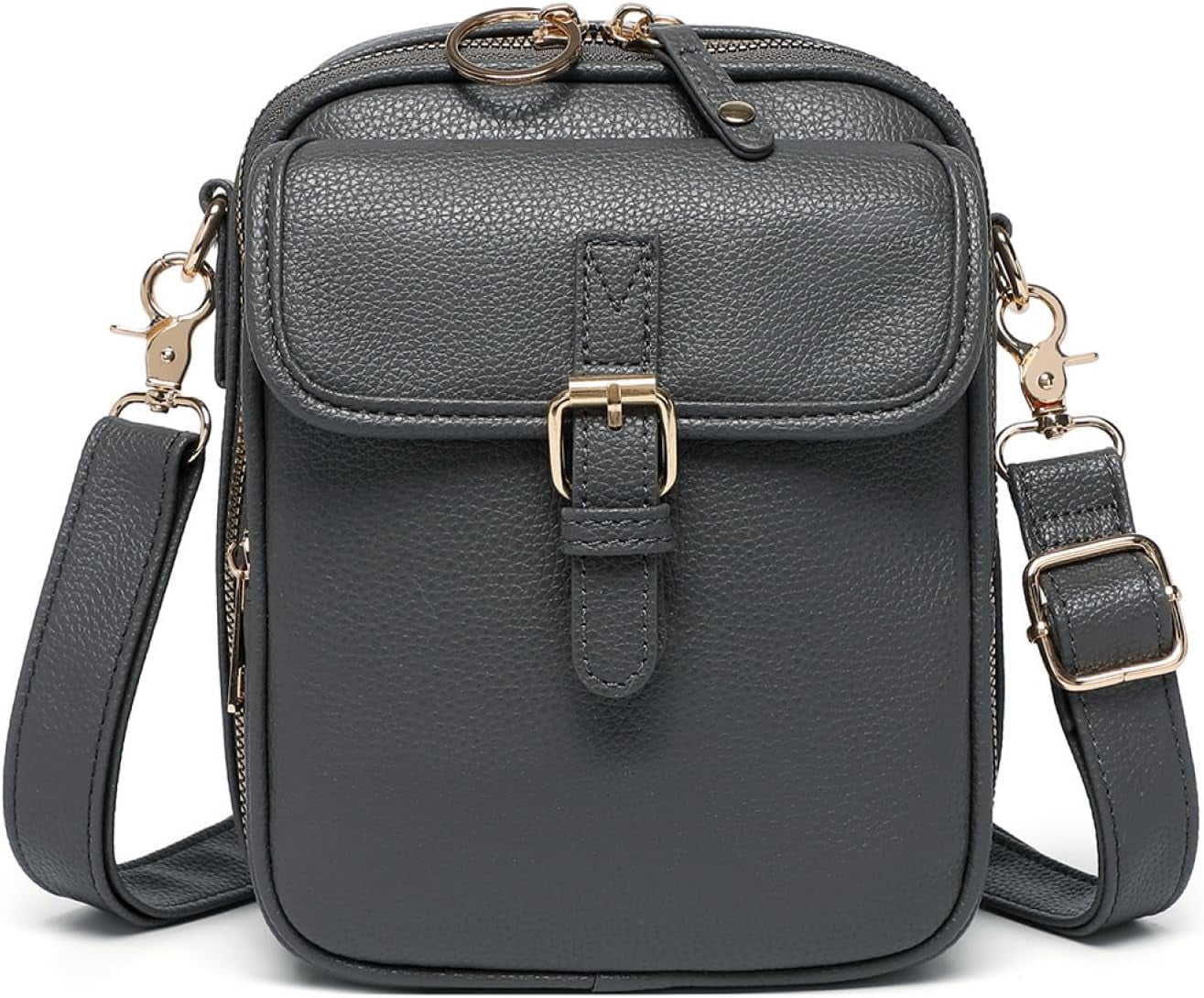 Leather Crossbody Bags for Women Anti-Theft Vegan Purse with Card Slots, Travel Shoulder Bag, Waterproof Crossbody Purse