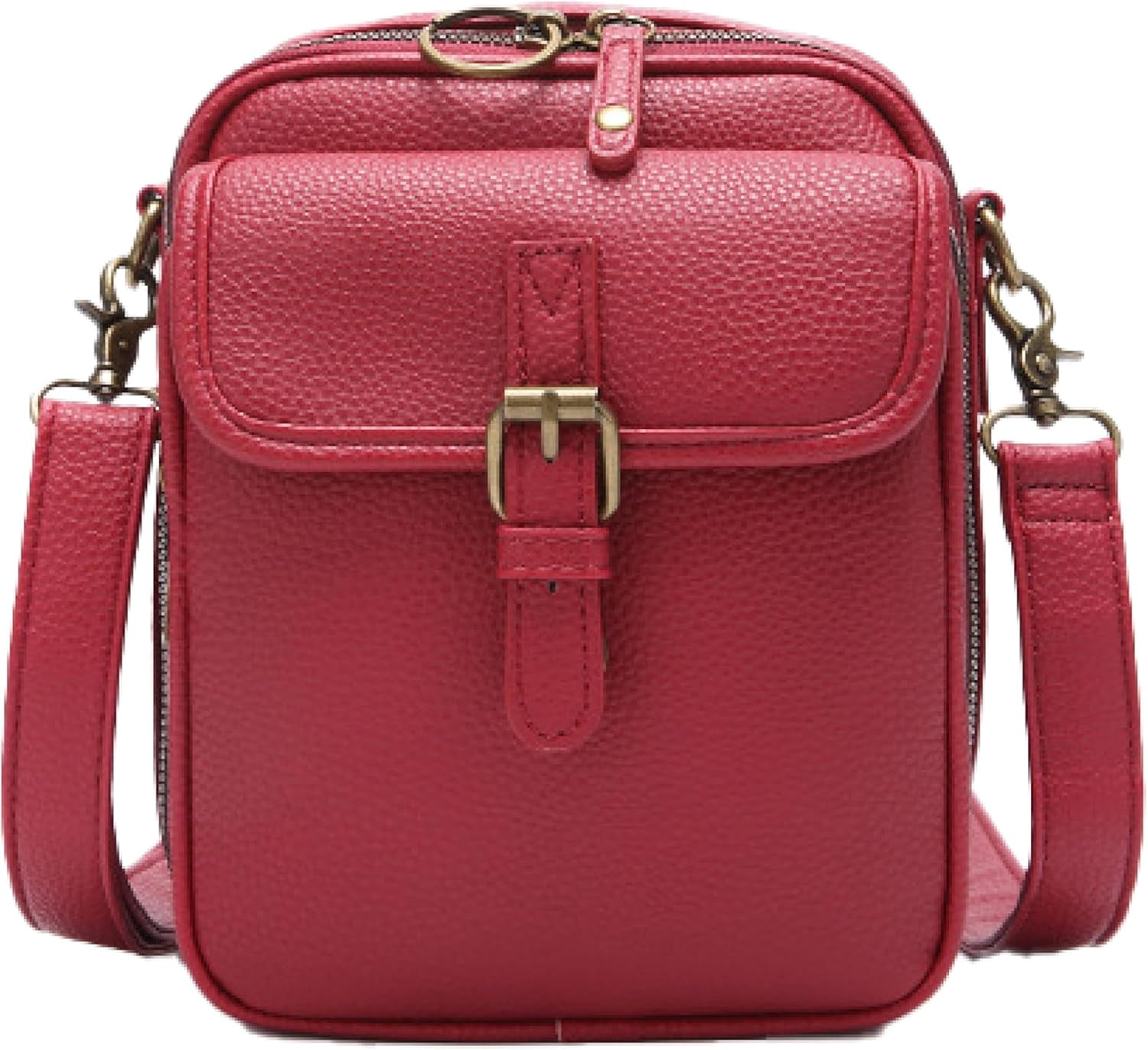Leather Crossbody Bags for Women Anti-Theft Vegan Purse with Card Slots, Travel Shoulder Bag, Waterproof Crossbody Purse