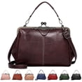 thumbnail image 1 of Leather Crossbody Bags for Women,Large Capacity Purses and Handbags Top Handle Satchel Work Tote Shoulder Bag, 1 of 5