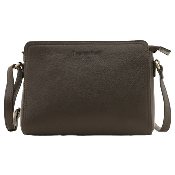 Leather Crossbody Purses For Women- Small Shoulder Handbag With Adjustable Strap