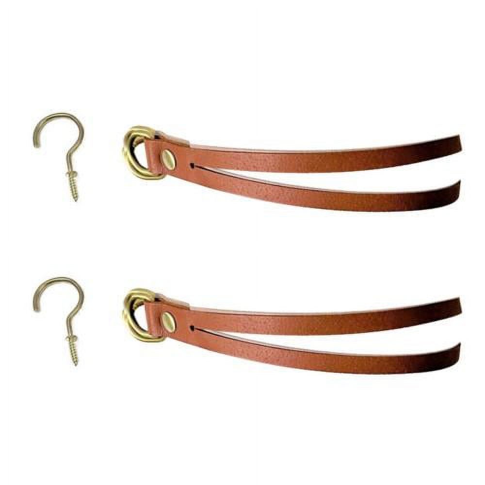 2pcs Leather Metal D-shaped Ring Anti-Wear Buckle For Protection