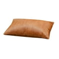 thumbnail image 1 of Leather Cushion Sofa Pillow Waist Pillow Border Hotel Pillow 30*50cm Solid Leather, 1 of 7