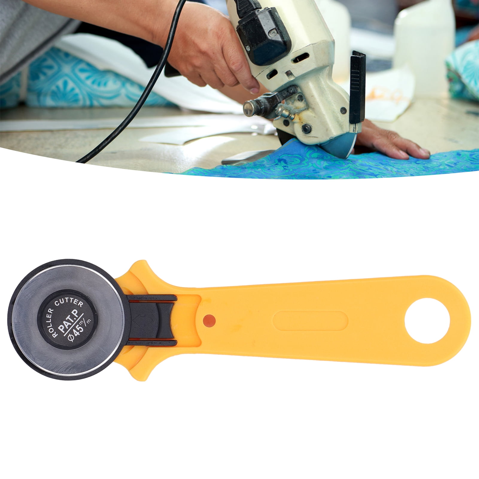 Leather Cutter, Steel Blade Fabric Cutting Wheel Design Ergonomic With