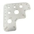 thumbnail image 1 of Leather Cutting Angle Ruler Scale Ruler Tool Ruler R Gauge Stainless Steel Round Ruler Arc Ruler Angle Ruler, 1 of 6