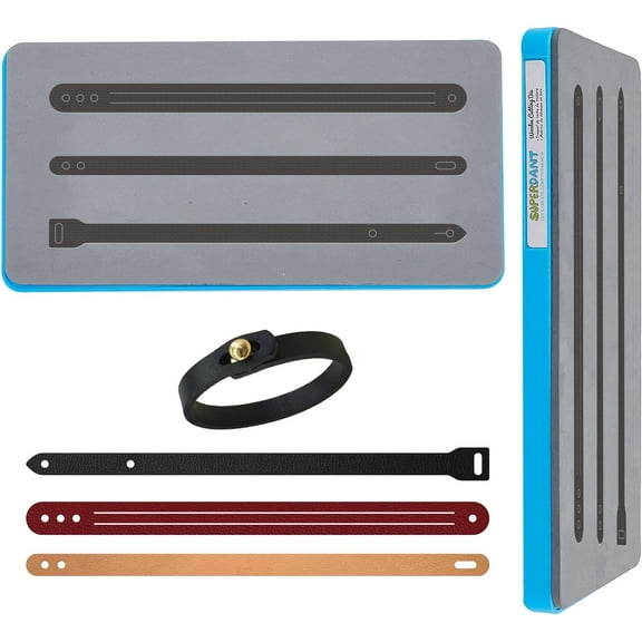 Leather Cutting Dies Casual Mens Cuff Bangle Bracelet Die Cuts 3 Styles Wristband Bracelets Jewelry Strip Cutting Punching Die Cutter for Watch Straps Wrist Band DIY Crafts DIY