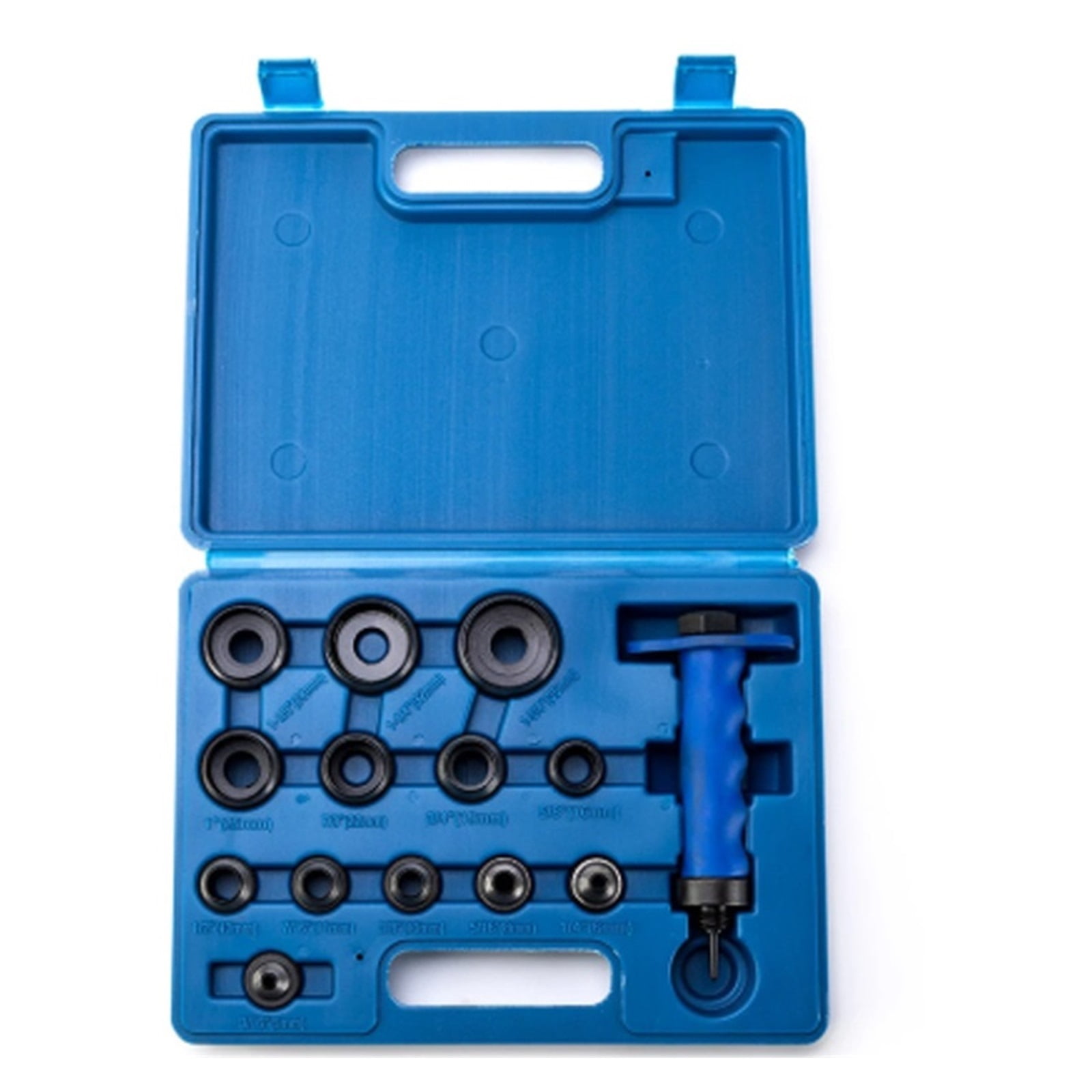 Leather DIY Craft 14pcs Hollow Punch Set, Belt Round Hole Punching Machine Replaceable High Carbon Steel Heavy Punch Tool