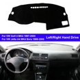 thumbnail image 1 of Leather Dashboard Cover Mat Non-Slip Pad Carpet Sunshield Protector Car DashDashboard Cover For VW Golf 4 1997-2003 Jetta Bora 1998- 2005, 1 of 6