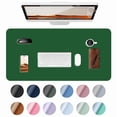 thumbnail image 1 of Leather Desk Mat, Desk Matt for Desktop, Large PU Leather Desk Pad, Waterproof Desk Pad Mat, Office Supplies for Women Men (23.6" x 15.8", Green), 1 of 8