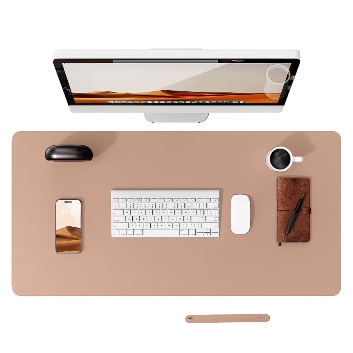 Leather Desk Mat, Desktop mat, Waterproof Mat for Desktop, Keyboard and ...