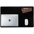 thumbnail image 1 of Leather Desk Pad Protector,Mouse Pad,Office Desk Mat,Non-Slip PU Leather Desk Blotter,Laptop Desk Pad,Waterproof Desk Writing Pad for Office and Home (Black,23.6" x 13.7"), 1 of 7