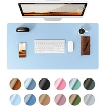 23.6" x 13.8" Leather Desk Pad Protector, Office Desk Mat, Large Mouse Pad, Non-Slip PU Leather Desk Blotter, Laptop Desk Pad, Waterproof Desk Writing Pad for Office and Home