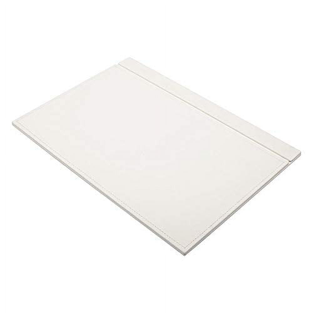 Leather Desk Pad with Cover Desk Organizer Office Accessories Desk Accessories Office Supplies Office Organizer (White)