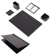 Leather Desk Set-5 Accessories-Desk Organizer-Office Desk Accessories-Office Organizer-Desk Pad-Desktop Storage - Leather Desk Pad