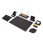Leather Desk Set-Desk Office Accessories-Office Organizer- Home Office Accessories - Desk Supplies - Desk Storage Organizer -Desk Pad-Storage-12 Pieces -12 PCS