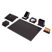 Leather Desk Set-Desk Office Accessories-Office Organizer- Home Office Accessories - Desk Supplies - Desk Storage Organizer -Desk Pad-Storage-9 Pieces -9 PCS