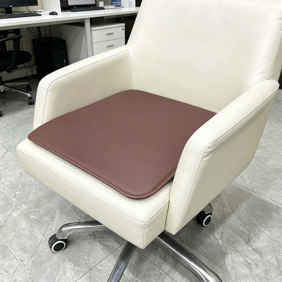 Leather Dining Chair Cushion, Anti-Slip Waterproof Office Seat Cushion, Leather Chair Pads 40 * 40cm