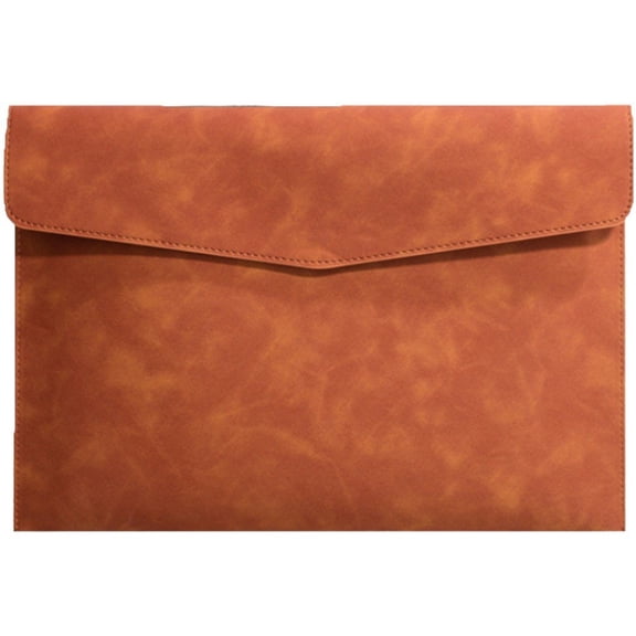 Leather Document Bag A4 Envelope Document Holder Multifunction Folders Stationery Bag Portfolio File for Paper Letter Stationery Organizer File Bag