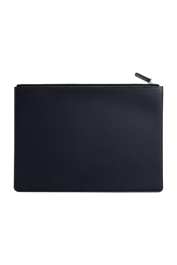 Leather Document Bag Business Briefcase Waterproof Folder Storage Bag for Men and Women Official Office Organizer