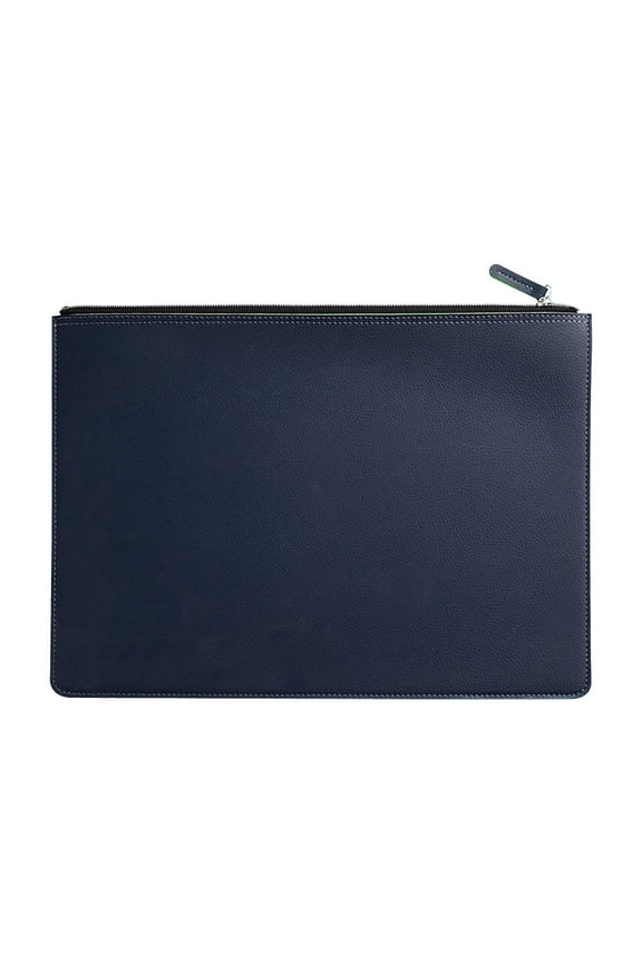 Leather Document Bag Business Briefcase Waterproof Folder Storage Bag for Men and Women Official Office Organizer